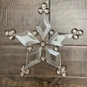 Beveled glass snowflake